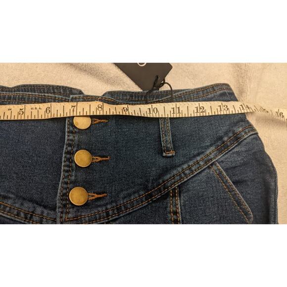 Chartou Maxi Denim Skirt, Dark Wash, Flare, Medium, NWT - Picture 8 of 10